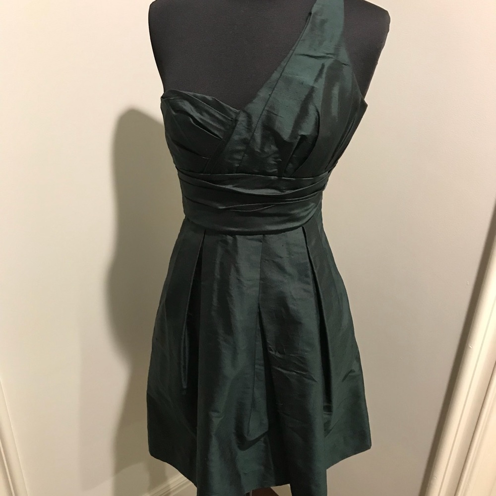 Hunter green short dress